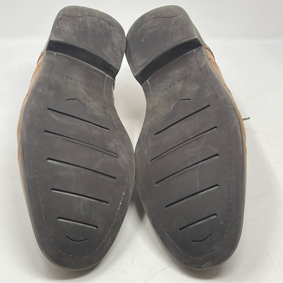 Cole Haan Ross Dustin Shoes Mens 12 M Brown Leather Wingtip Oxford Casual - Picture 13 of 14